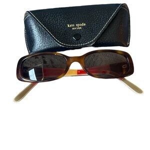 Kate Spade vintage tortoise frame sunglasses with case.